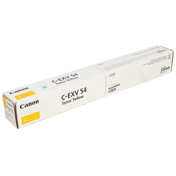 Тонер C-EXV 54 Yellow (желтый) для imageRUNNER C3025/C3025i/C3125/C3125i/C3226/C3226i, (ISO 8500 стр)