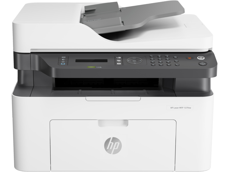 МФУ HP Laser MFP 137fnw Printer (A4) , Printer/Scanner/Copier/ADF/Fax, 1200 dpi, 20 ppm, 128 MB, 600 MHz, 150 pages tray, USB+Ethernet+WiFi, Duty 10K pages
