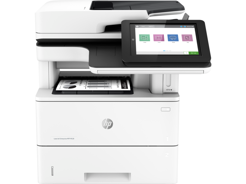 МФУ HP LaserJet Enterprise MFP M528f Printer (A4) , Printer/Scanner/Copier/ADF/Fax, 1200 dpi, 43 ppm., 1.75Gb+HDD, 1.2 GHz, tray 100+550 pages, USB+Ethernet, Print+Scan Duplex, Duty 150K pages